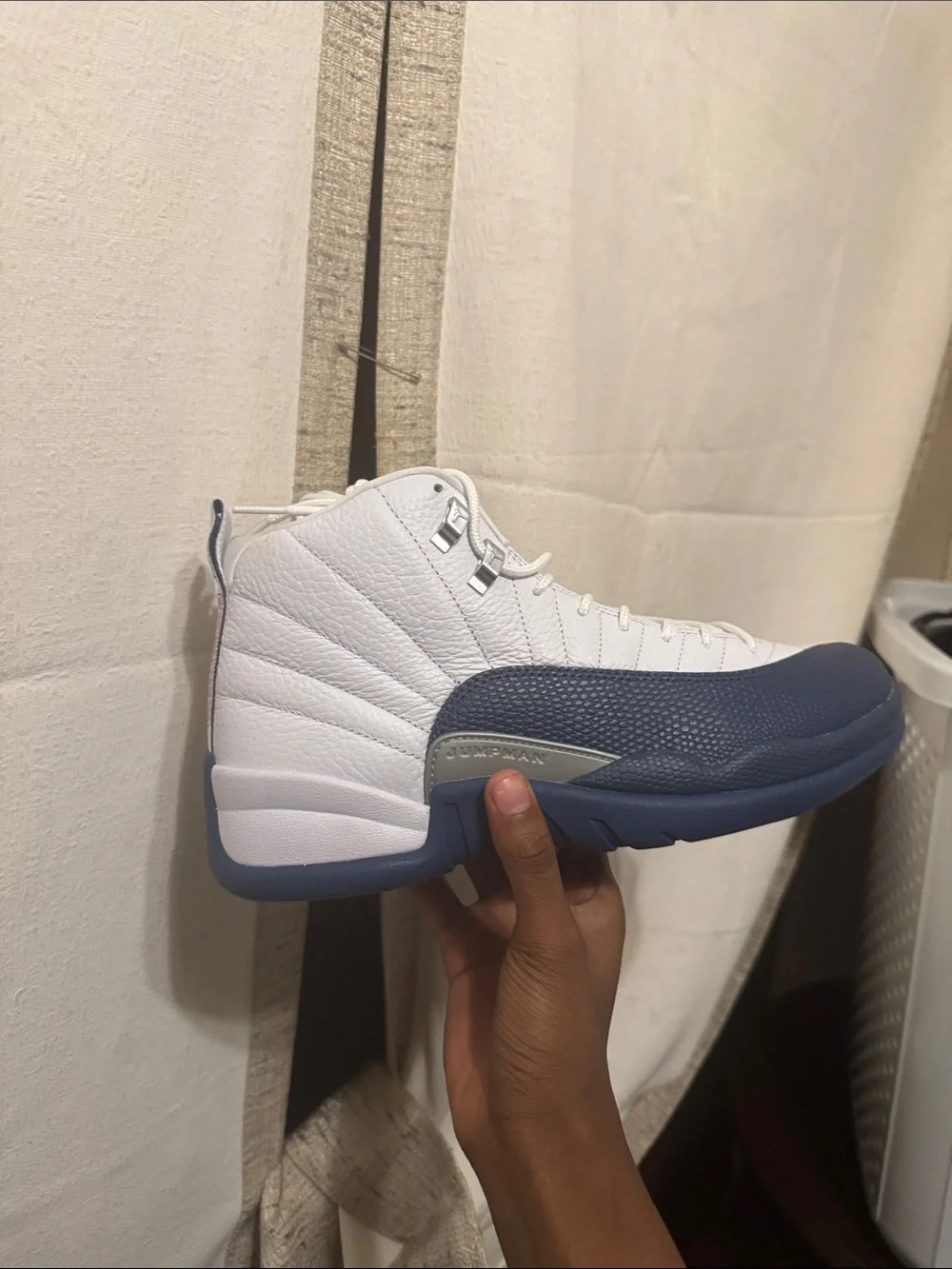 Jordan Men's High-Top Sneakers in White and Navy